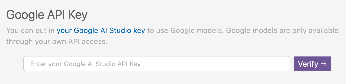 Google API Key